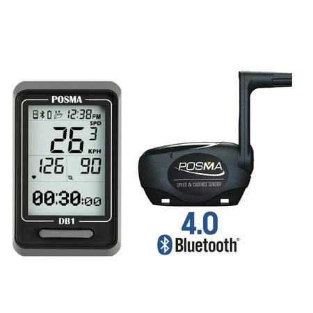 POSMA DB1 BLE4.0 Cycling Speedometer Odometer, Support GPS by iPhone and Android (Best Gps Speedometer App For Iphone)