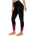 thumbnail image 2 of DDAPJ pyju Plus Size Leggings for Women High Waist Tummy Control Yoga Pants Novelty 3D Flame Print Casual Tights Buttery Soft Milk Silk Legging Hot Pink XXL, 2 of 6