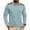 Light Blue #025, variant on Men's Long Sleeve Sweatshirt Elbow Patch Pullover Shirt | Mens Color Block Sweatshirt Casual Button Collared Golf Sweaters Pullover Fall Ribbed Long Sleeve Shirts, 3XL