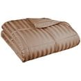 thumbnail image 1 of All Season Down Alternative 1 inch Stripes Comforter Taupe / Full/Queen, 1 of 1
