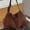 Deep Coffee, variant on New Niche Suede Underarm Baguette Bag Retro Matte Top-Grain Leather Shoulder Bag