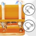 thumbnail image 5 of Round U-Bolts with Nut Plate Washer Stainless Steel Round Bend U-Bolts for Boat Trailer Axle Sailboat M10x56x25, 5 of 7