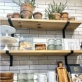 thumbnail image 3 of Justharion 2piece Heavy Duty Holder For L-Shaped Shelf Bracket Support Wall-mounted Shelf Rack Screw Mounting Racks Wide Use 25x4x15cm, 3 of 6