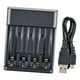 thumbnail image 4 of Carga rápida de batería USB, 4 ranuras, ranura independiente, indicador de , rápido, compacto, gran corriente, compatible, 4 of 9