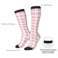 thumbnail image 3 of Daiia Sports Socks Plaid Heart Printed Novelty Crew Socks for Men Women Knee High Socks Cotton Socks Soft & Breathable Support Unisex Socks, 3 of 9