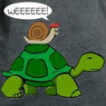thumbnail image 3 of CafePress - Snail On Turtle T Shirt - Women's Traditional Fit Dark T-Shirt, 3 of 4