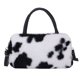 thumbnail image 2 of Bolsa Bolso de hombro de felpa con estampado animal retro para mujer Otoño Invierno Bolso pequeño (B) JShteea Para Estrenar, 2 of 9