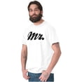 thumbnail image 5 of Mr Husband To Be Newlywed Groom Men's Graphic T Shirt Tees Brisco Brands S, 5 of 5