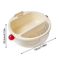 thumbnail image 4 of TIELUTT Double Layer Transparent Snack and Food Storage Glass Soup Containers with Lids Storage Container 3 Compartment Meal Prep Containers with Lids Container Storage Fresh Fruit Containers for Fri, 4 of 5