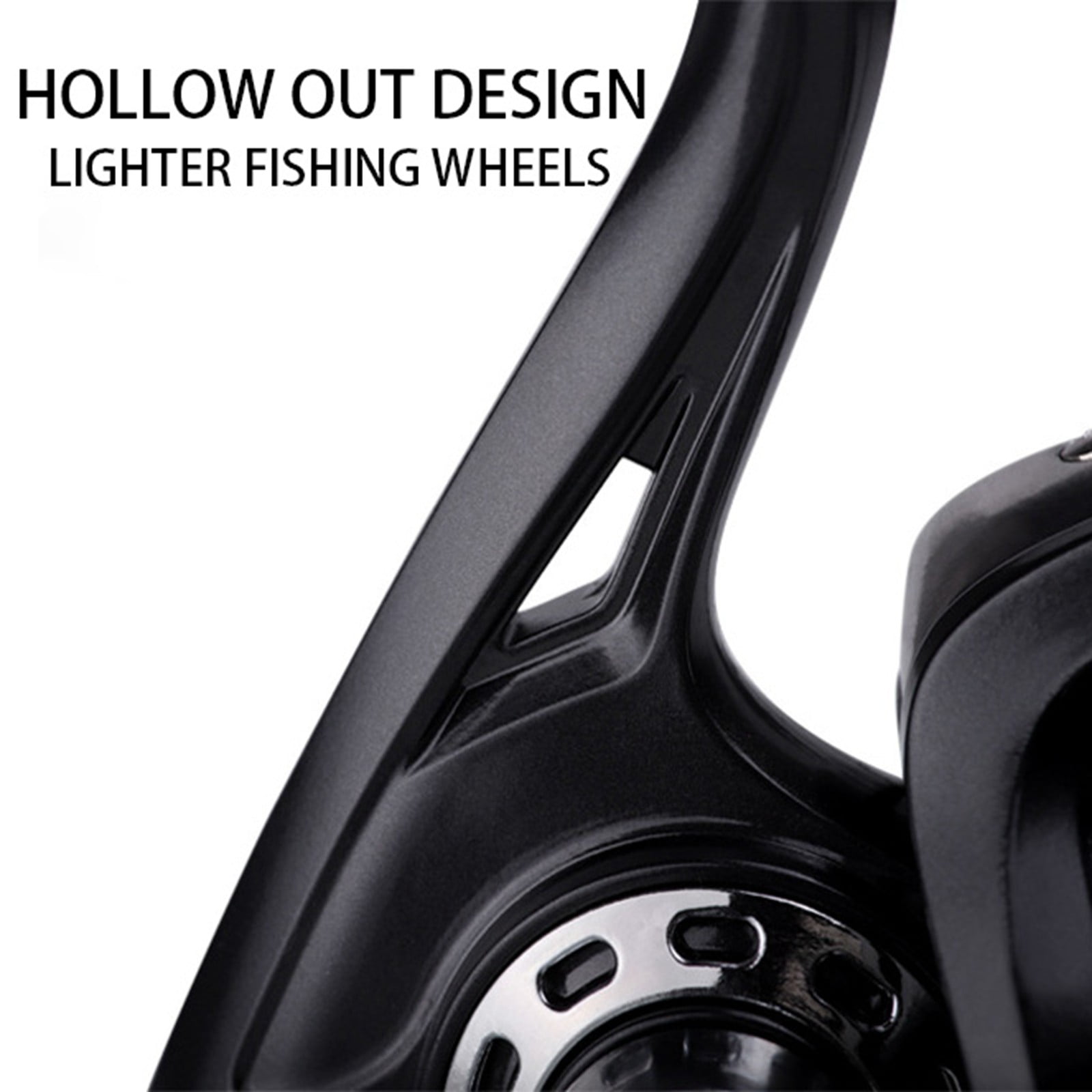 Spinning Fishing Reel 18lbs Max Drag Heavy Duty Saltwater Freshwater Fishing Reel with Alloy Spool Wood Handle 12 Bearings Smooth Casting Wheel Anti-Corrosion Metal Spool for Bass Trout Fishing