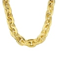 thumbnail image 1 of Plastic Chain Necklace, 39 Inch Hip Hop Rapper Chunky Chain Fake Thick Gold Chains Jewelry Party Costume Necklace Accessory for Men Women (Gold), 1 of 6