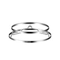 thumbnail image 1 of Soporte para ollas de vapor multiusos resistente al desgaste de acero inoxidable para cocinar al vapor 255 cm x 6 cm, 1 of 9