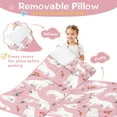 thumbnail image 3 of White Dogs and Pioneer Flower Toddler Nap Mats for Kids Preschool,Sleeping Mat Bag or Kids,Toddler Sleeping Bag,Toddler Nap Mat or Daycare, 3 of 6