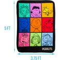 thumbnail image 2 of Silver Buffalo Peanuts Multicolor Character Grid Fleece Throw Blanket - 45 x 60 Inches | Soft and Cozy Blanket, 2 of 5