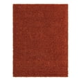 thumbnail image 4 of Unique Loom Solid Shag Collection Area Rug (7' 10" x 11' Rectangle Terracotta), 4 of 7