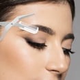 thumbnail image 3 of Unique Bargains Eyebrow Trimmer Scissors Comb Stainless Steel White, 3 of 7