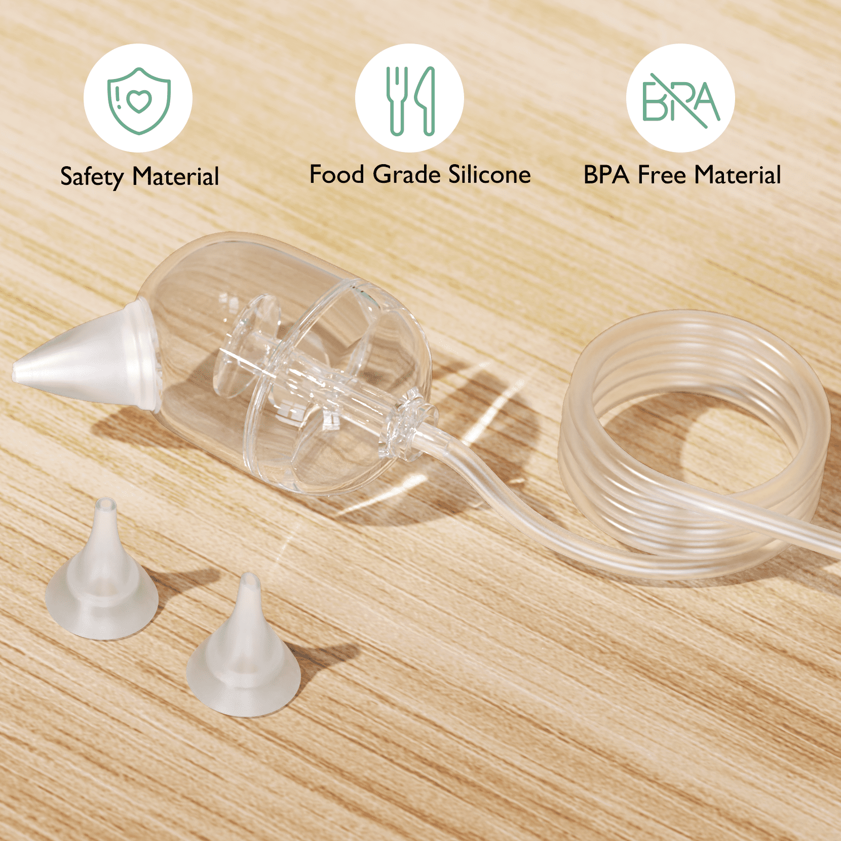 Momcozy Nasal Aspirator for Toddler, 65kPa Electric Nose Aspirator, Baby Nose Sucker with 9 Suction Levels, 3 Silicone Tips, Nose Cleaner