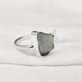 thumbnail image 3 of Natural Aquamarine Ring, Rough Aquamarine Gemstone Ring, March Birthstone, Star Stone, 925 Sterling Silver, Womens Ring, Christmas, Adjustable Ring, Handmade, Statement Jewelry, Raw Gemstone Jewelry, 3 of 5