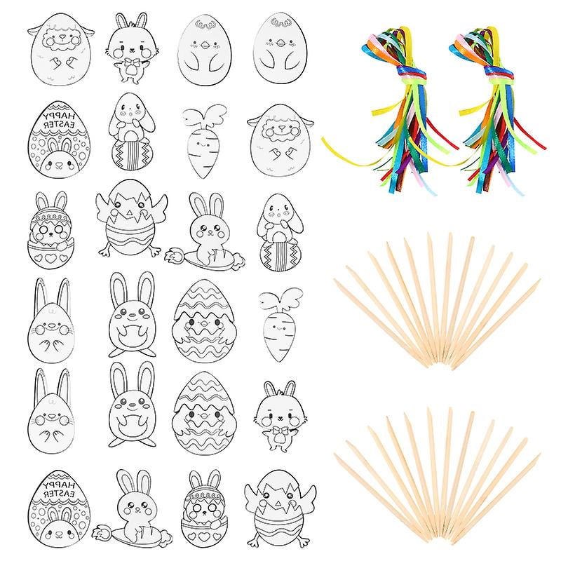 72pcs Easter Scratch Paper