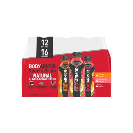 BODYARMOR SuperDrink Variety Pack Sports Drinks  16 fl oz Bottles  12 Pack BBD: 10/22/2024