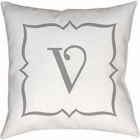 Idg Silver Script Monogram Decorative Pillows Walmart Com