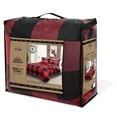 thumbnail image 2 of Safdie & Co. 3-piece Polyester Buffalo Plaid King Comforter Set in Red Finish, 2 of 2