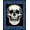 Black, Pattern 1, variant on ODIKA 2x3 Machine Washable Non-Slip Area Rug, Gothic Skull Motif Latch Hook Kit with Crossbones Design High Traffic Rug, Black, 735068