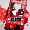 thumbnail image 6 of Valentine's Day Photo Booth Props Kit with Large Paper Frame - Fun Decoration Set for Adults & Kids, 24 Pcs Props for Parties & Memories, 6 of 6