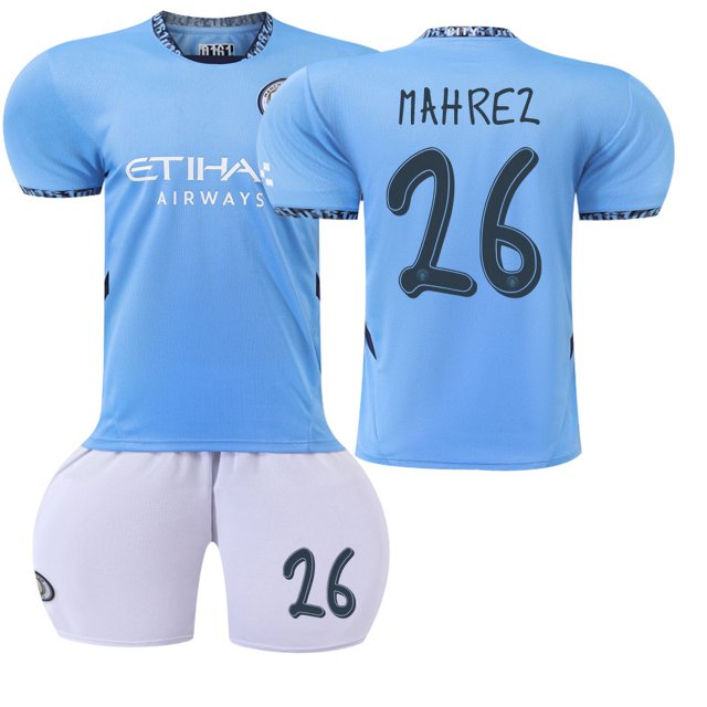 Maillot de Soccer pour Enfants Garçons Filles DOKU 11# RODRIGO 16# GREALISH 10# MAHREZ 26#