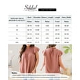 thumbnail image 2 of Sidefeel Womens Crewneck Lace Crochet Chiffon Tops Swiss Dot Ruffled Short Sleeve Casual Shirts Flowy Blouses Tops, 2 of 9