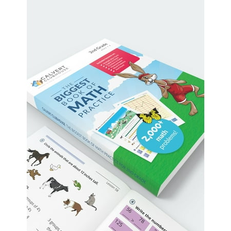 Calvert Clubhouse: The Biggest Book of Math Practice for 2nd Grade by Calvert Publications (Paperback)