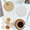 🌻Brown_Hot#587, variant on Woven Cotton Round Placemats Set of 8, Heat Resistant Thermal Insulated Table Mats for Kitchen Dining, Durable Handcrafted Hot Pads Coasters