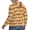thumbnail image 3 of Hoodies for Men - Funny Dachshund Dog Puppy Flower Long Sleeve Comfrt Men'S Fashion Hoodies & Sweatshirts, Sweatshirts for Men Hoodies Pullover Clothing Clothes with Pouch, 3 of 7