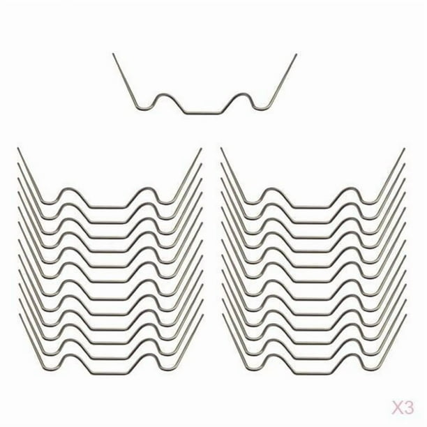 De 75 Clips de material acero Inoxidable Para Acristalamiento De Invernadero Tipo W