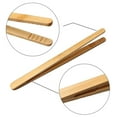 thumbnail image 5 of Bobasndm 4Pcs Reusable Classic Bamboo Toast Tongs - Wooden Kitchen Tongs, Great for Toaster, Fruit, Bread and Pickles, Kitchen Utensils for Bread, Bacon Buns, Fruits, 7" Long, 5 of 7