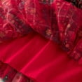 thumbnail image 5 of Gubotare Christmas Dress Toddler Toddler Tutu Dress Girls Fluffy Tiered Summer Dresses Cute Party Tulle Sundress for Kids 4T 5T (Red,4-5 Years), 5 of 9