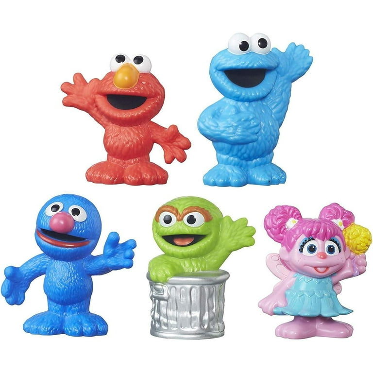 Playskool Friends Sesame Street Elmo Cookie Monster Character Toys Collector Pack 5 Figures Walmart