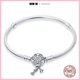 thumbnail image 3 of Gran oferta de pulsera de cuentas con cadena de serpiente y circonita en forma de corazón para mujer, abalorio de plata 925 compatible con cuentas Pandora originales, joyería DIY, Buen regalo, 3 of 5