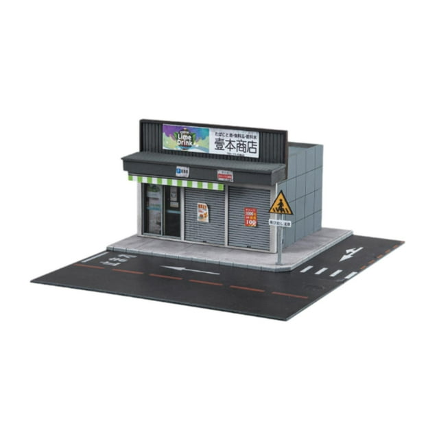 1/64 Modelo de tienda Diorama Diorama Escena de edificio en miniatura Modelo de automóvil Poseente de fotos Fotos de la ciudad Fondo de la ciudad 1:64