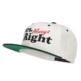 thumbnail image 2 of Mrs Always Right Embroidered Snapback - Natural Black OSFM, 2 of 5