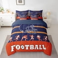 thumbnail image 2 of Erosebridal Football Comforter Set Twin Size 7 Piece Bed in A Bag American Football Bedding Set Teens Super Soft All Season for Bedroom,Rugby Reversible Bed Sets(Chicago), 2 of 5