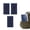 3PCS, variant on Portable USB Solar Panel – 5V 2W Plug in Solar Panels High Efficiency Monocrystalline Charger for Phone, Camera, Fan, Lantern – Camping Hiking Outdoor Travel (A)