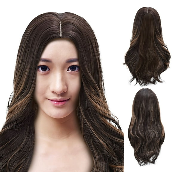 SUCS Women's Fashion Wig Brown Synthetic Hairshort Wigs hair Wave Wig