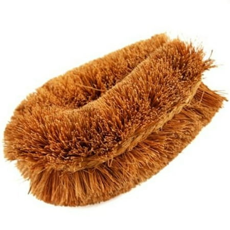 Coir Coconut Fiber - 2 Pcs.,Natural Coconut Fiber Brush, Coco brush, Coir brush, Coir Fiber Vegetable Brush, Vegetable Brush, Coconut brush (2 Pcs.), Stiff coconut.., By CoconutThai