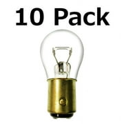 Box of 10 #1157 Lamp Auto Bulb Automotive Lightbulb Brass Dual Filament BAY15d