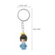 thumbnail image 5 of 6pcs Muñeca de dibujos animados llavero kimono muñeca llavero anillo adorable colgantes colgantes, 5 of 7