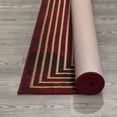 thumbnail image 5 of Ottomanson Machine Washable Non-Slip Rubberback Border 5x7 Indoor Area Rug, 5' x 6'6", Red, 5 of 9