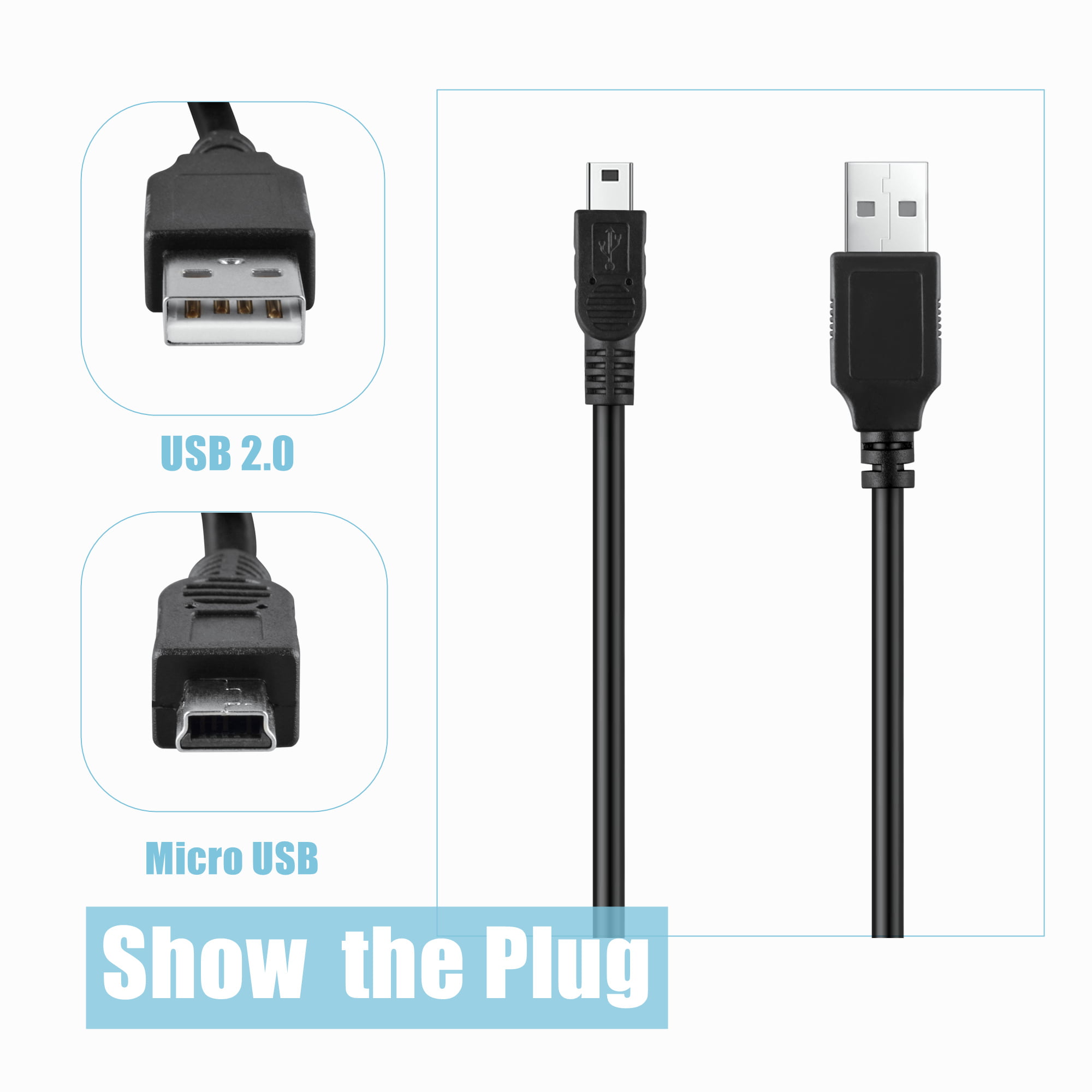 UpBright USB 5V DC Charging Cable PC Laptop Charger Power Cord Replacement for Gear4 Gear 4 PG748 PG748EUK StreetParty Street Party Wireless Bluetooth Speaker iKANOO BT001 BT012 BT015 SPK