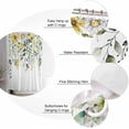 thumbnail image 5 of Shower Curtain Waterproof Shower Curtain for Bathroom,Bathtub,Shower, Botanical Plant Eucalyptus Leaves Chrysanthemum Sage Green Shower Curtain Set with Hooks for Home Decoration 72x72 Inch, 5 of 6