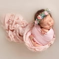 thumbnail image 7 of Ksopiavobs Newborn Photography Wrap | Handmade Pearl Decor Wrap Blanket for Baby Photo Props | 35.5 X 67 inch Newborn Photo Shoot Outfits Baby Photoshoot Props(Snow Powder), 7 of 7